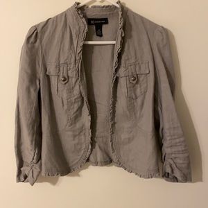 Linen XS grey jacket—never worn